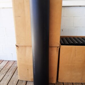 8" tube 48" long. <br>6" thick end grain plug