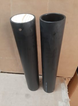 3″ SDR17 tube 20″ long 1 1/2″ plug