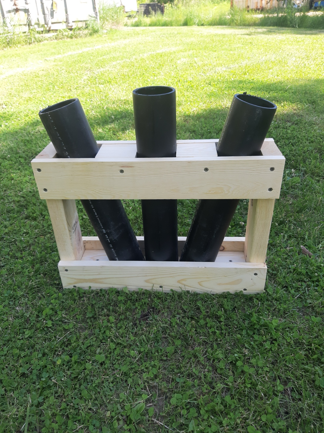 3" three shot fan rack. Built to your specs