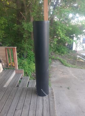 12″ SDR32.5 tube 68″ long. 10 end grain plug